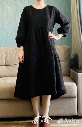 Платье H&M черное, 46-50