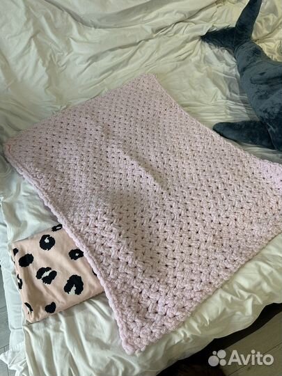 Плед детский вязаный ручная работа