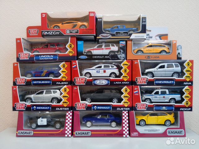 Машинки Технпарк, Kinsmart, Welly и др