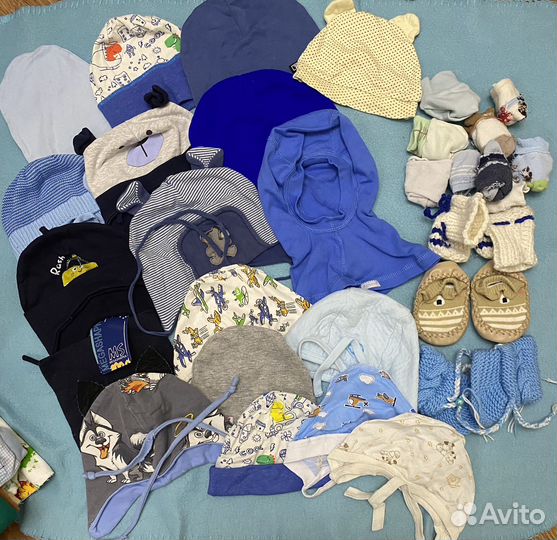 Шапочки для новорожденных