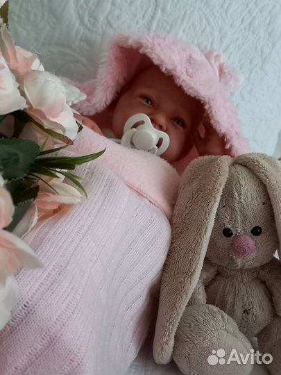 Кукла реборн полностью силиконовая девочка