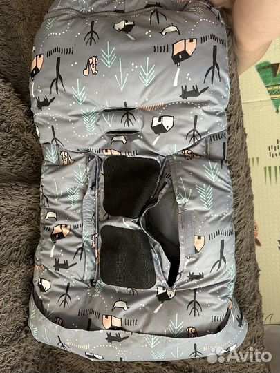 Зимний конверт в коляску leokid