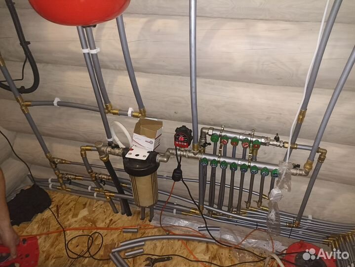 Монтаж водопровода (от колодца, скважины)