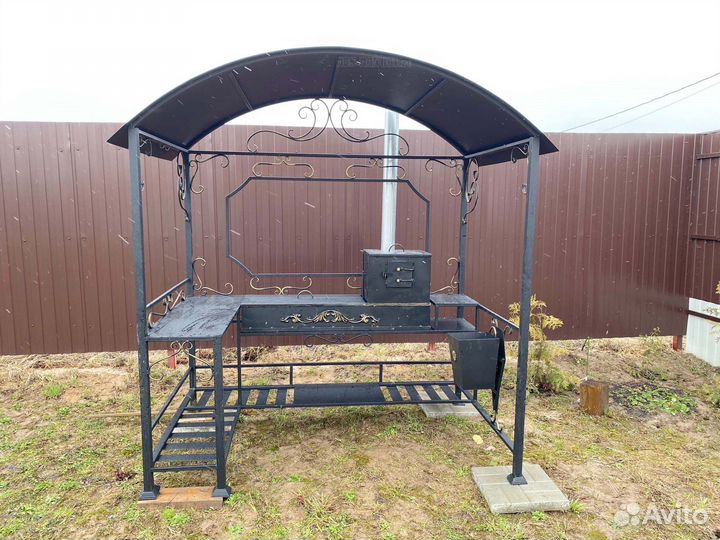 Мангал в стиле лофт