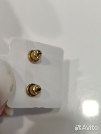 Серьги с цирконием новые