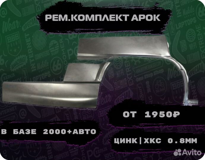 Ремонтные арки на автомобиль