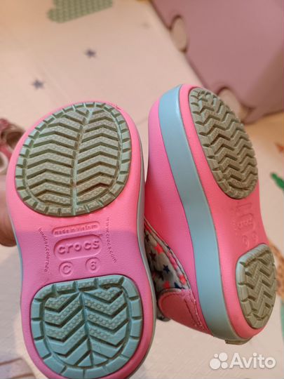 Детские резиновые сапоги crocs