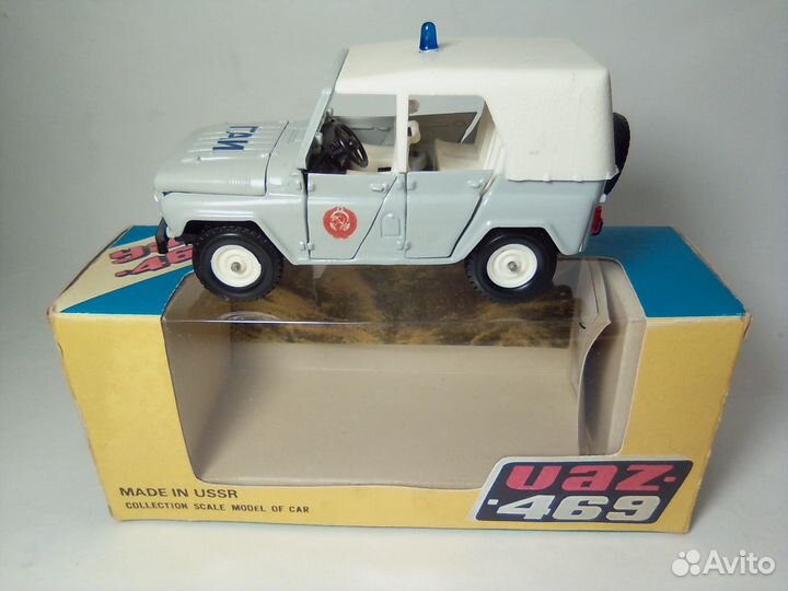 УАЗ-469 гаи, модель начала 90х в масштабе 1:43