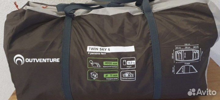 Палатка новая Twin Sky 4