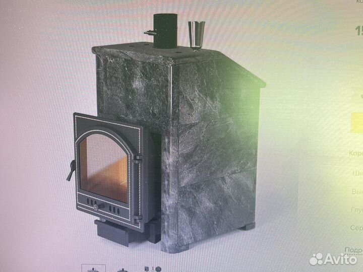 Чугунная печь для бани