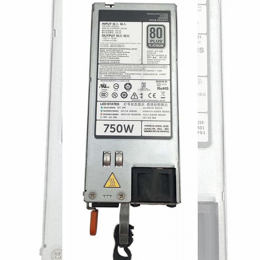 [01C8RF] Блок Питания Dell 0514n9 0jw4tr 0mxff5 750w 01c8rf