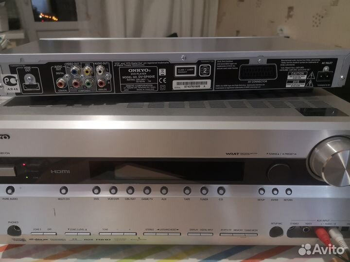 Ресивер 7,1 onkyo tx-sr605 с dvd плеером,Bluetooth