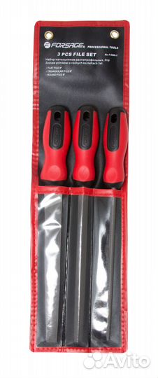 Набор напильников разнопрофильных 3пр.(плоский, тр
