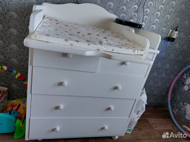 Пеленальный комод с матрасом