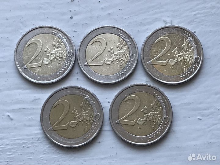 Юбилейные монеты 2 Евро на обмен и продажу