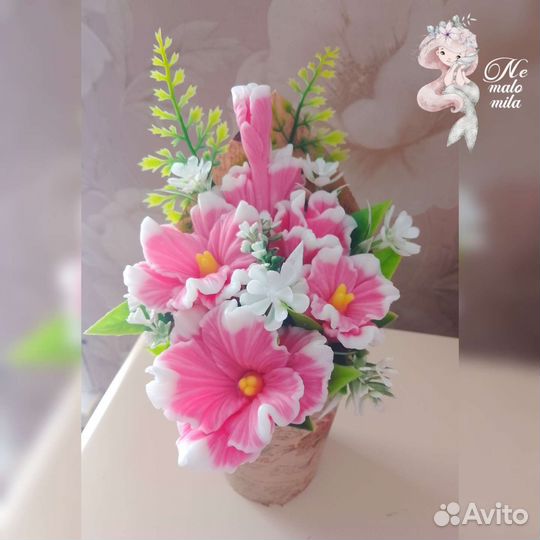 Букет из мыла ручной работы