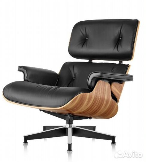 Кресло кожаное eames lounge chair