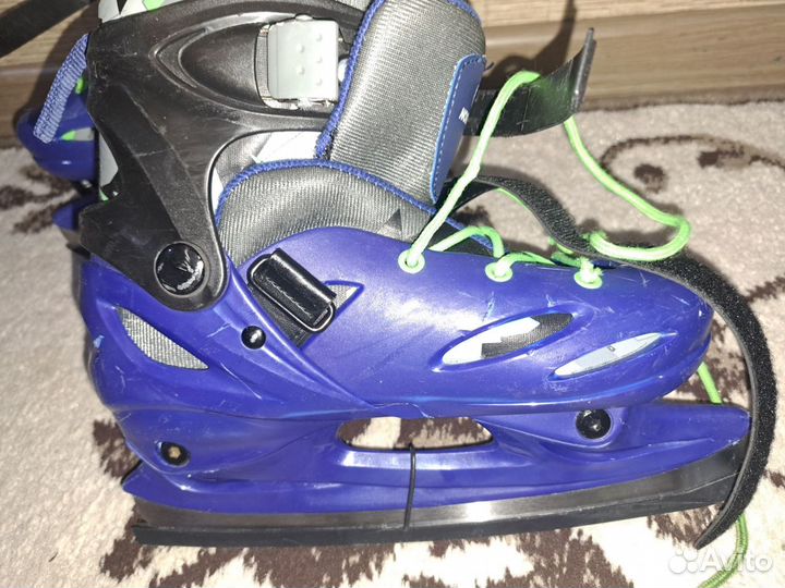Коньки детские раздвижные 34-37