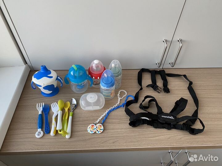 Бутылочки nuk, поильники, ложки, вилки для малышей