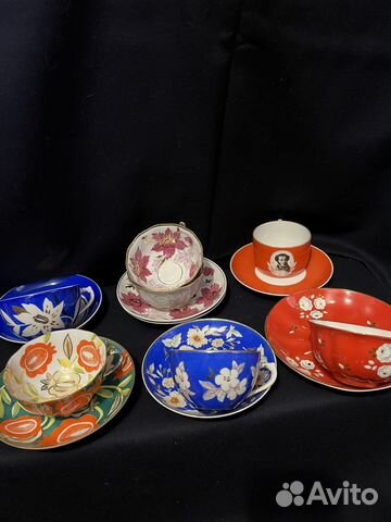 Чайные пары Дулево коллекционные купить в Москве | Хобби и отдых | Авито