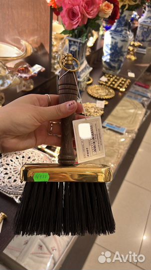 Совок и щетка из латуни