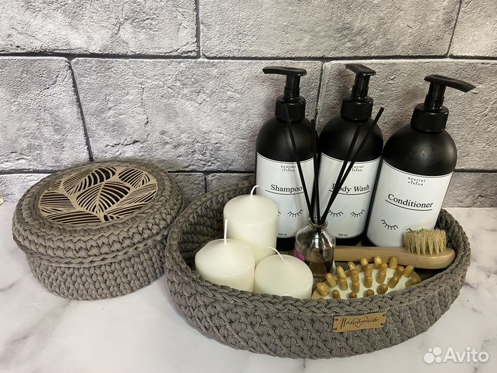 Декоративный поднос, корзина ручной работы