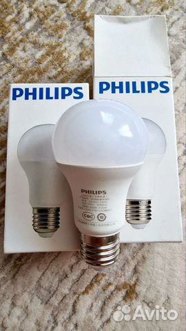 Умная Белая светодиодная лампа Philips E27, Wi-Fi
