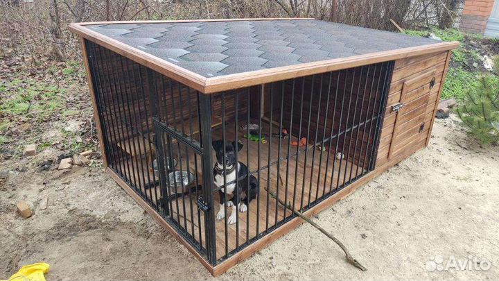 Вольер с будкой