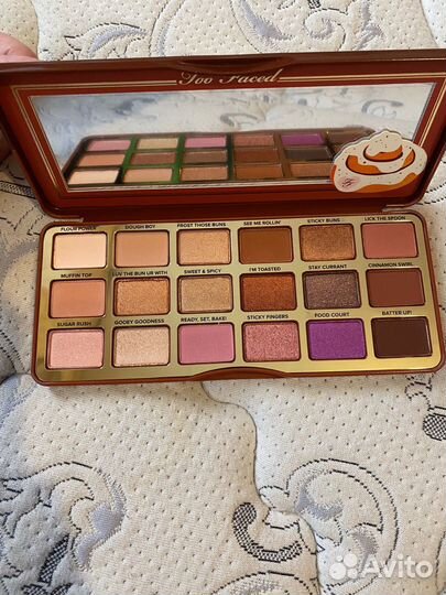 Палетка теней новая too faced cinnamon swirl