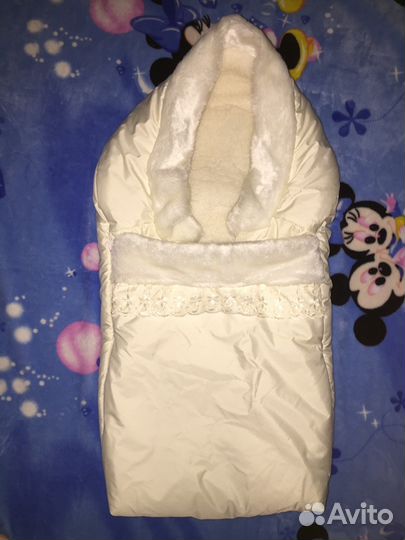 Зимний конверт для новорождённого