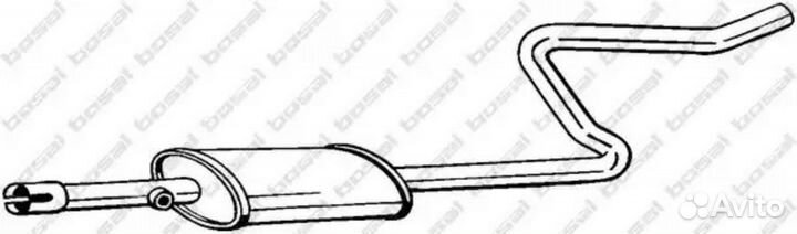 Bosal 281-283 Глушитель центральный
