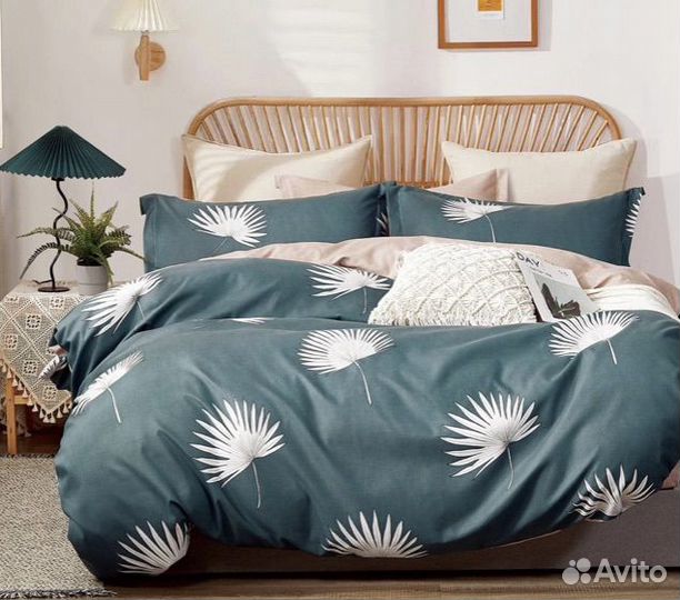 Постельное Boris 2 спальное на резинке сатин