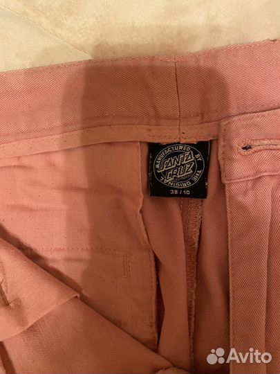 Чиносы Santa Cruz розовые