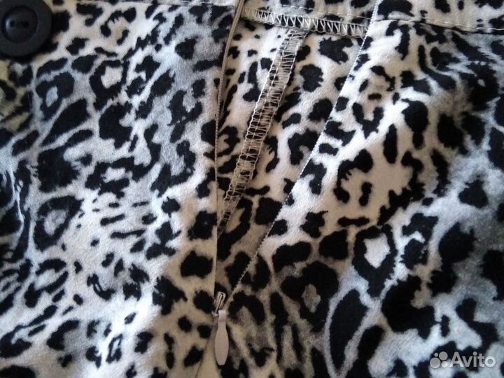 Юбка леопардовая длинная s