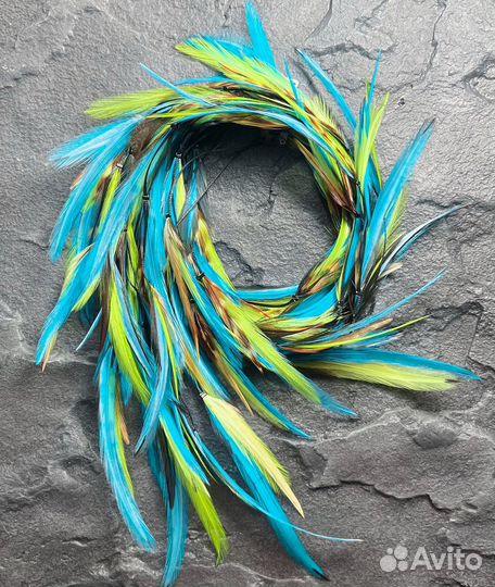 Перья балийские нити в волосы