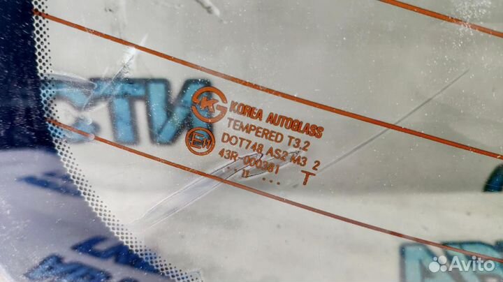 Стекло заднее Kia Rio 3 87110-4Y010