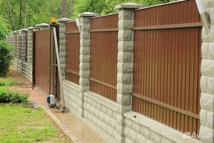 Установка забора