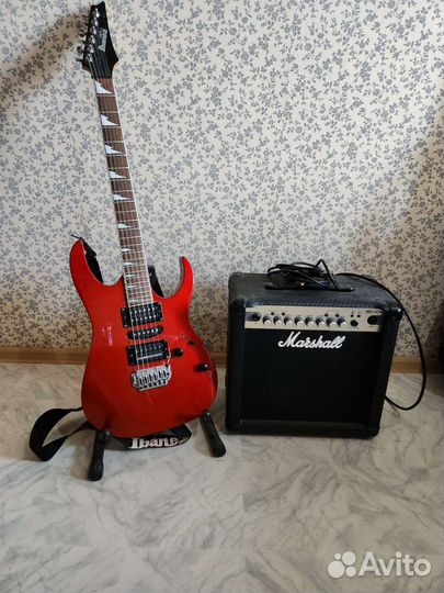 Электро гитара с комбоусилителем