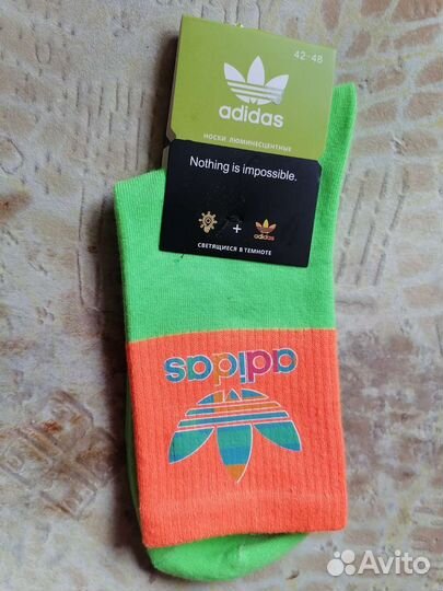 Носки Adidas люминесцентные