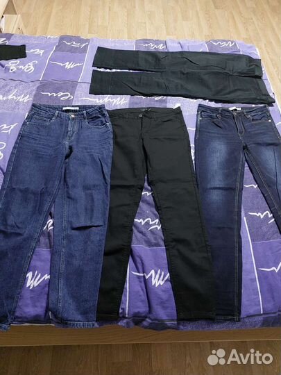 Пакет женской одежды 42-44р, 16 вещей юбки, джинс