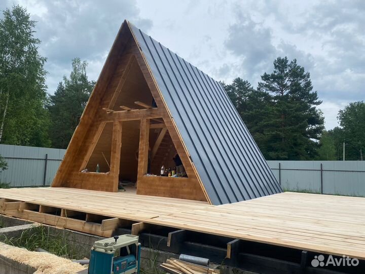 Каркасный дом А фрейм под ключ