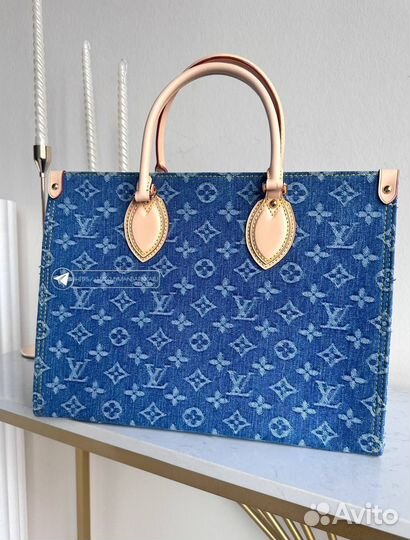 Onthego denim сумка от Louis Vuitton