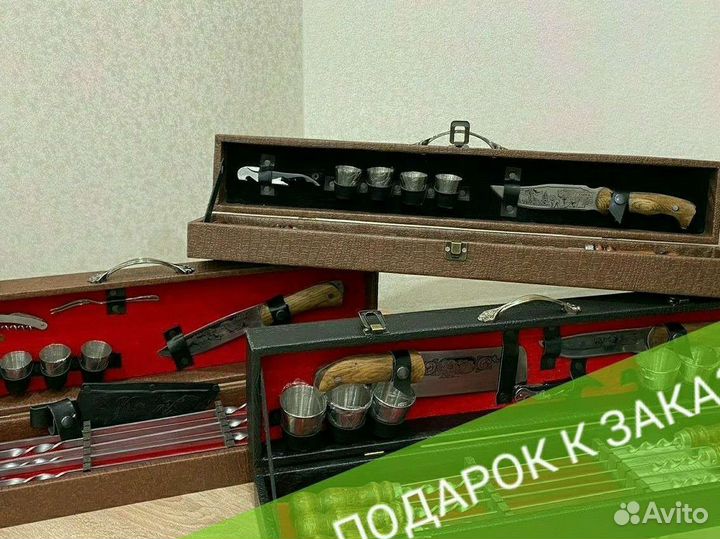 Шашлычный набор подарочный набор шампуров