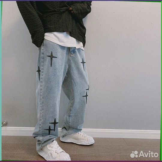Штаны карго Y2K с крестами (19113 Artikle: )