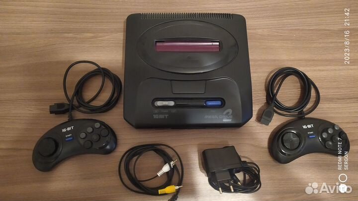 Sega mega drive 2 + картриджи