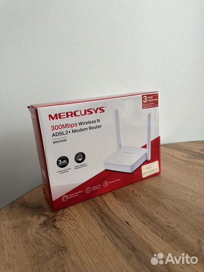 Wifi роутер mercusys N300 с модемом adsl2+