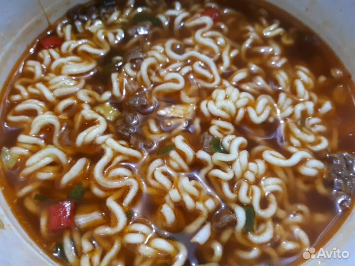 Острая лапша быстрого приготовления.Пр-во Юж.Корея