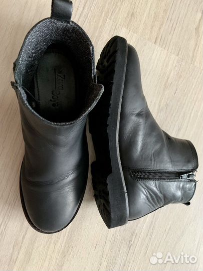 Кожаные ботинки zara