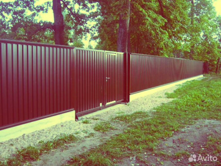 Забор из профлиста