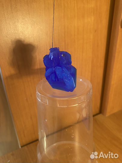 Кристалл из медного купороса